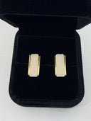 Shop the Blanka Stud Earrings featuring natural white sugar druzy stone and 18k gold-plated brass. Elegant, lightweight earrings designed for everyday luxury.