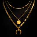 ONYX Celestia Layered Necklace