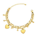 Onyx Double Chain Love Bracelet