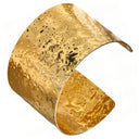 Onyx Hammered Cuff Bracelet
