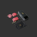 Leather phone case with detachable magnetic wallet and coin purse