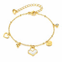 Onyx Love Charm Bracelet