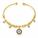 Onyx Nazar Charm Bracelet