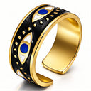 Onyx Nazar Cuff Ring