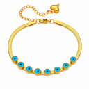 Onyx Nazar Flat Chain Bracelet lucky