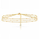 Onyx Triple Chain Bracelet